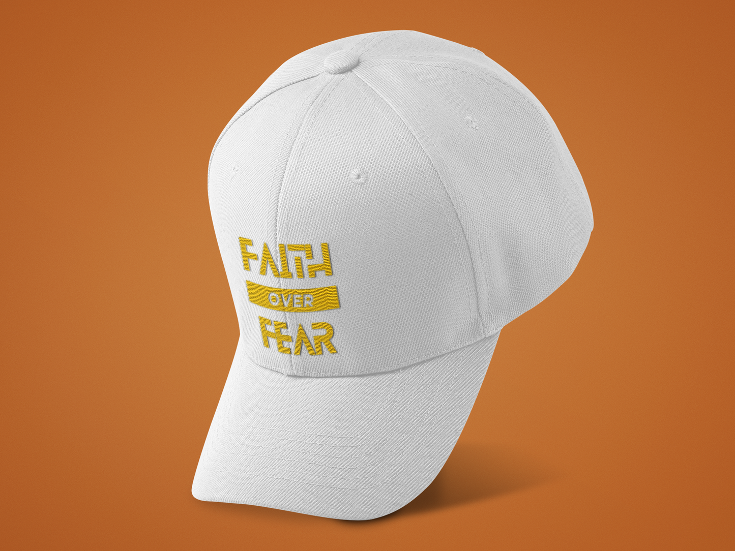 Faith Over Fear Face Cap- Black